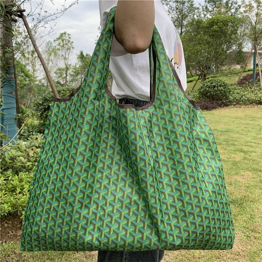 Large Reusable Shopping Bag With Print