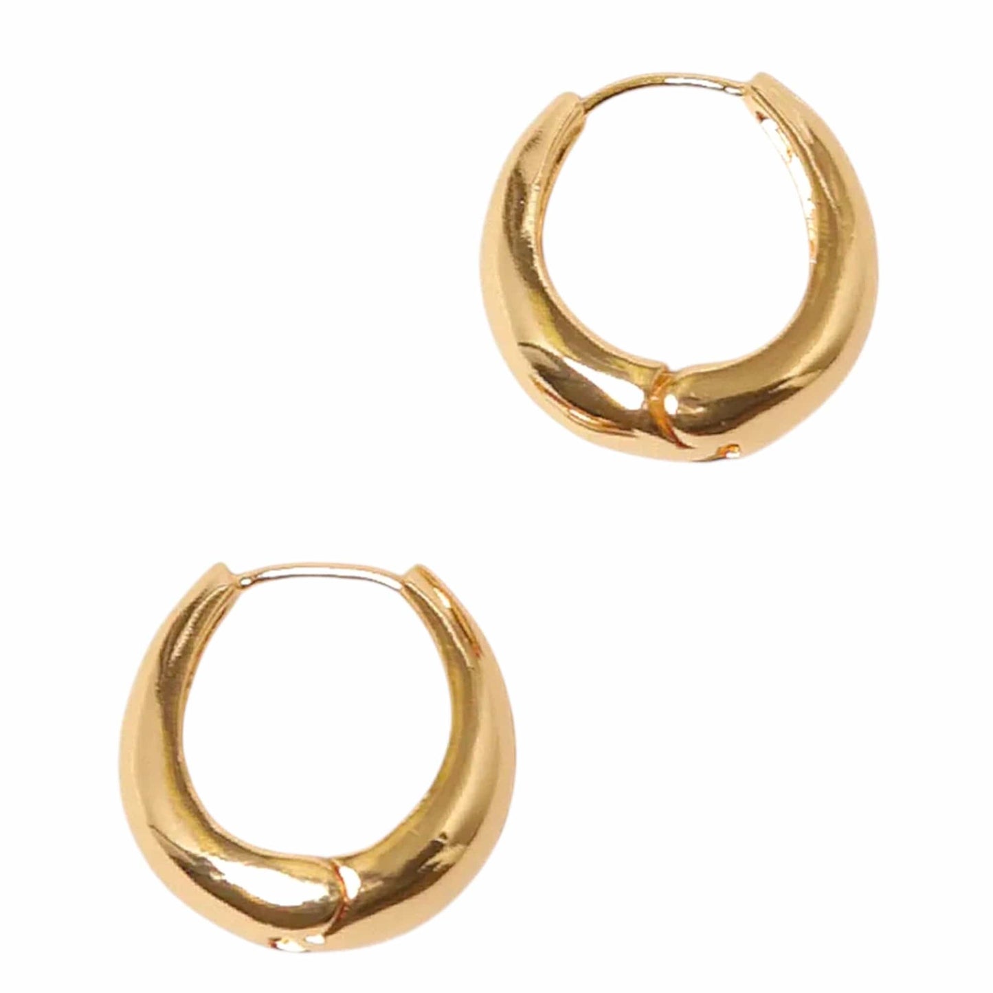 Gold Chunky Hoop Earrings