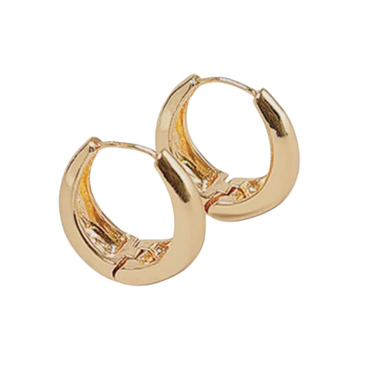 Gold Chunky Hoop Earrings