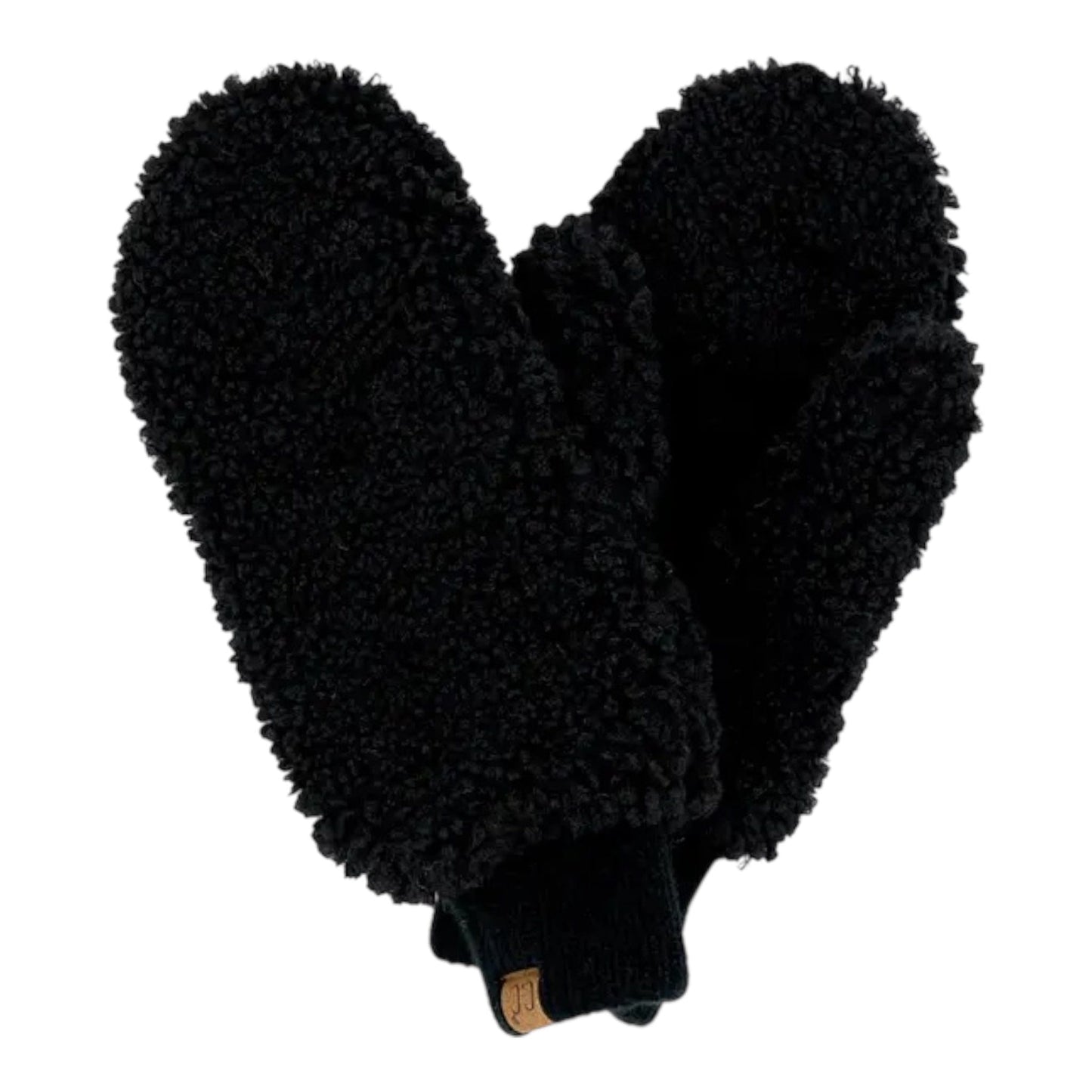 C.C Sherpa Mitten Gloves in Black