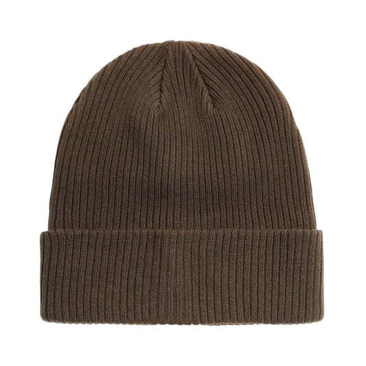 Dark Brown Cotton Knitted Beanie