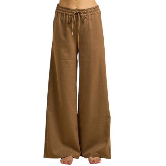 Brown Wide Leg Lounge Pants