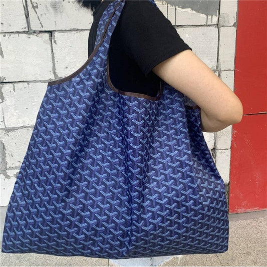 Large Reusable Shopping Bag With Print