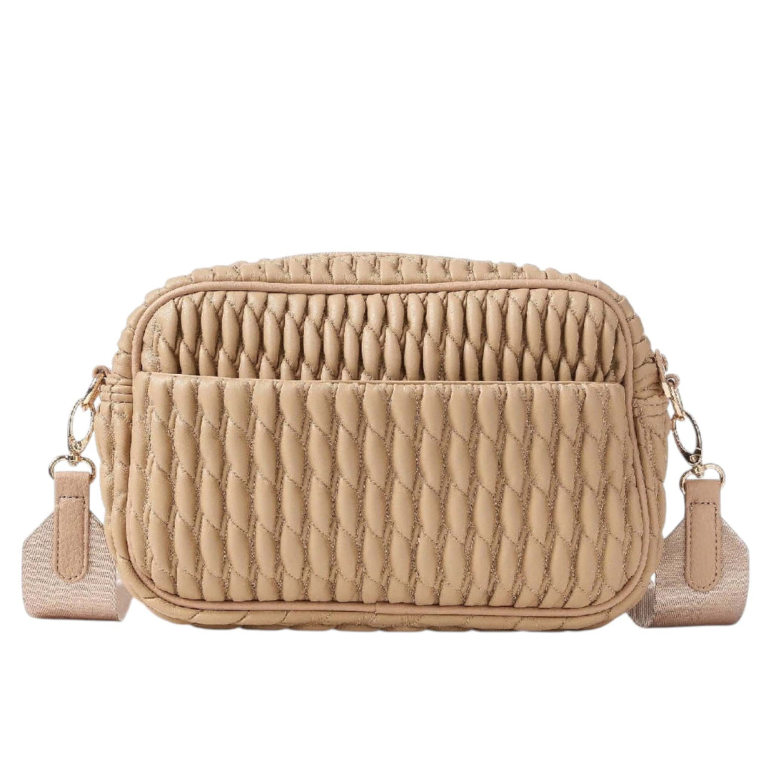 Twisted Vegan leather Cargo Camera Crossbody Bag
