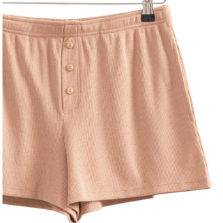 Dark Taupe Waffle Shorts