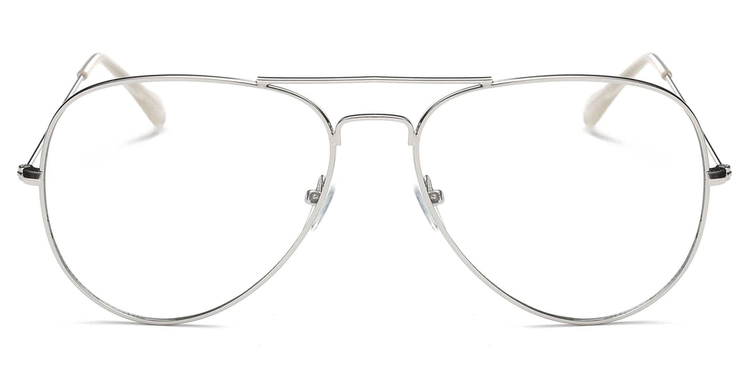 Aviator Anti Blue Light Blocker Glasses in Silver and Gold