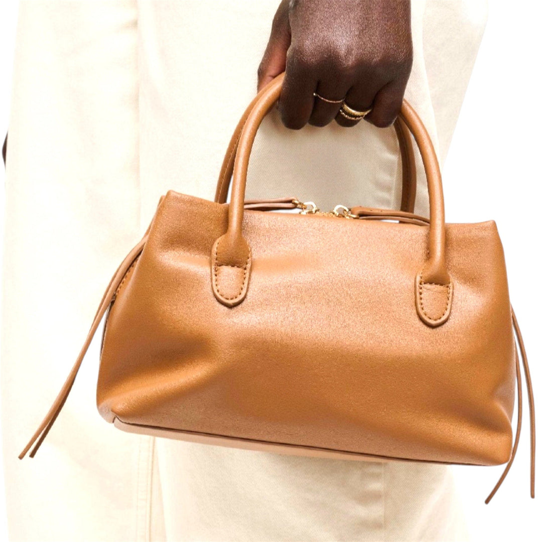 Camel Crossbody Satchel Purse