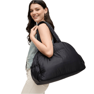 Nylon Dome Bag in Black