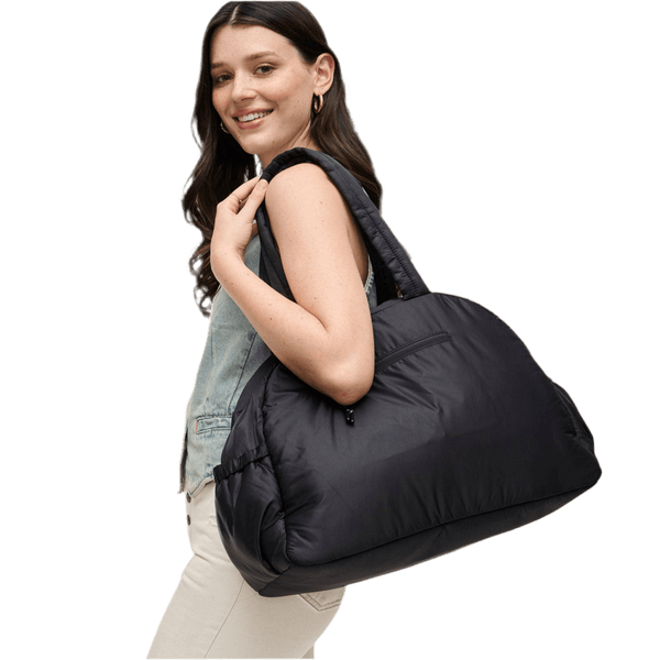 Nylon Dome Bag in Black