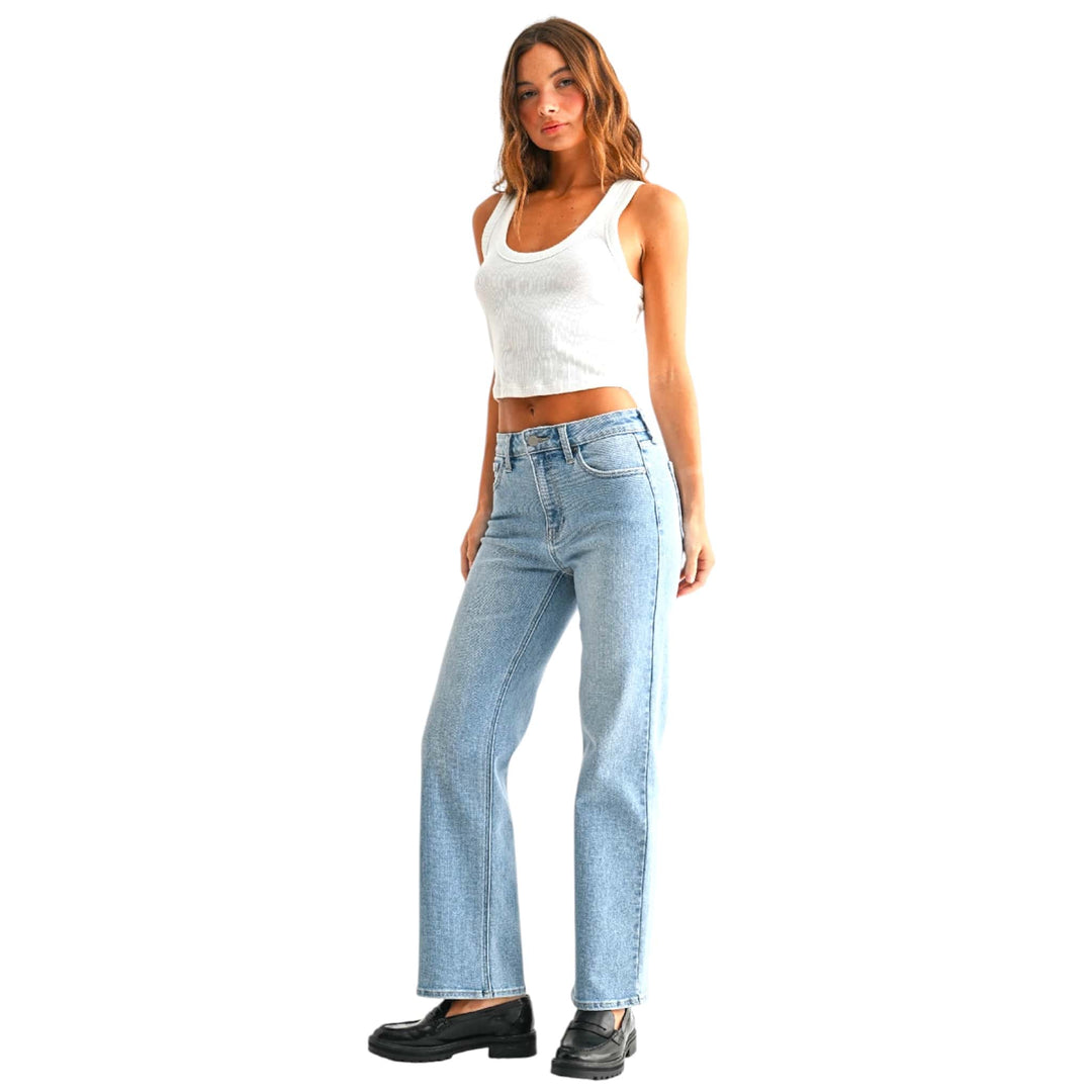Light Straight Leg Jeans