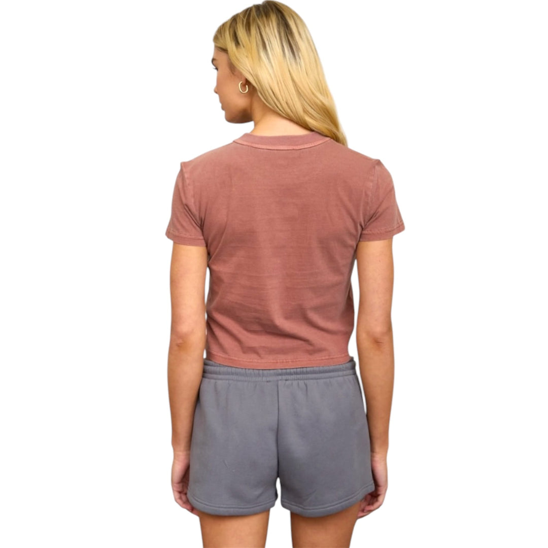 Terracotta Washed Short Sleeve T-Shirt