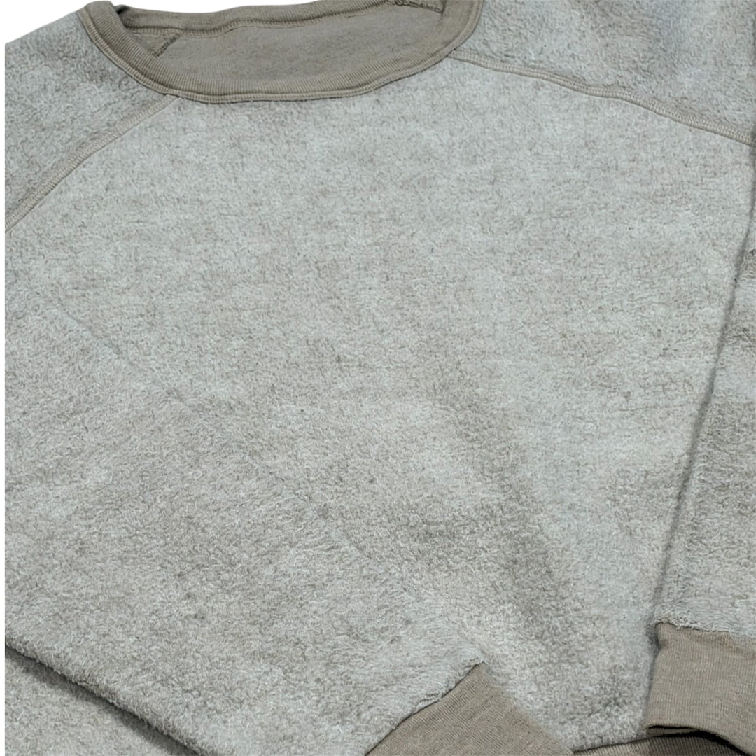 Cement Inside Out Fleece Crew Neck Sweatshirt