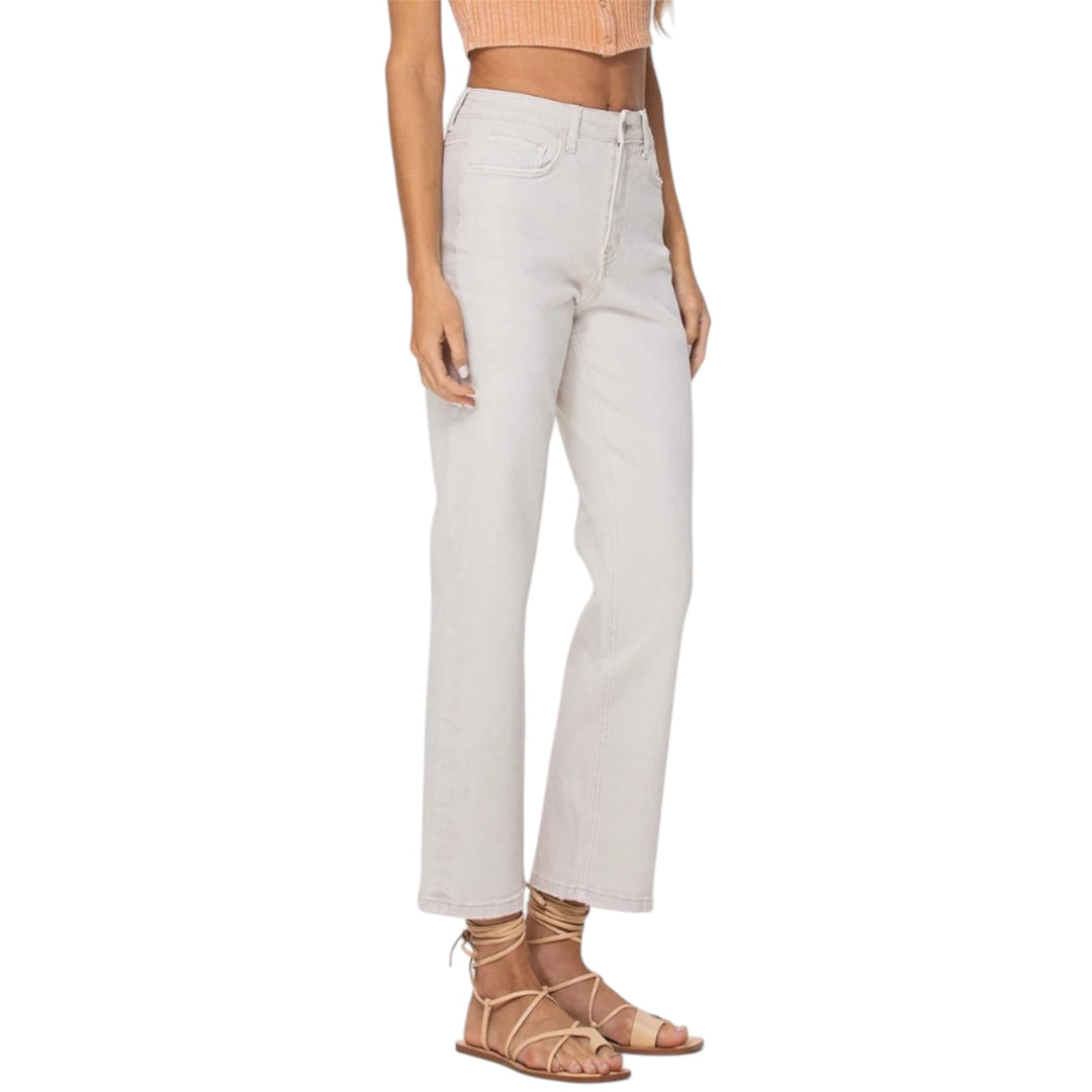 90's Vintage Crop Straight Jeans