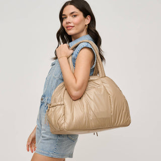 Nylon Dome Bag in Natural
