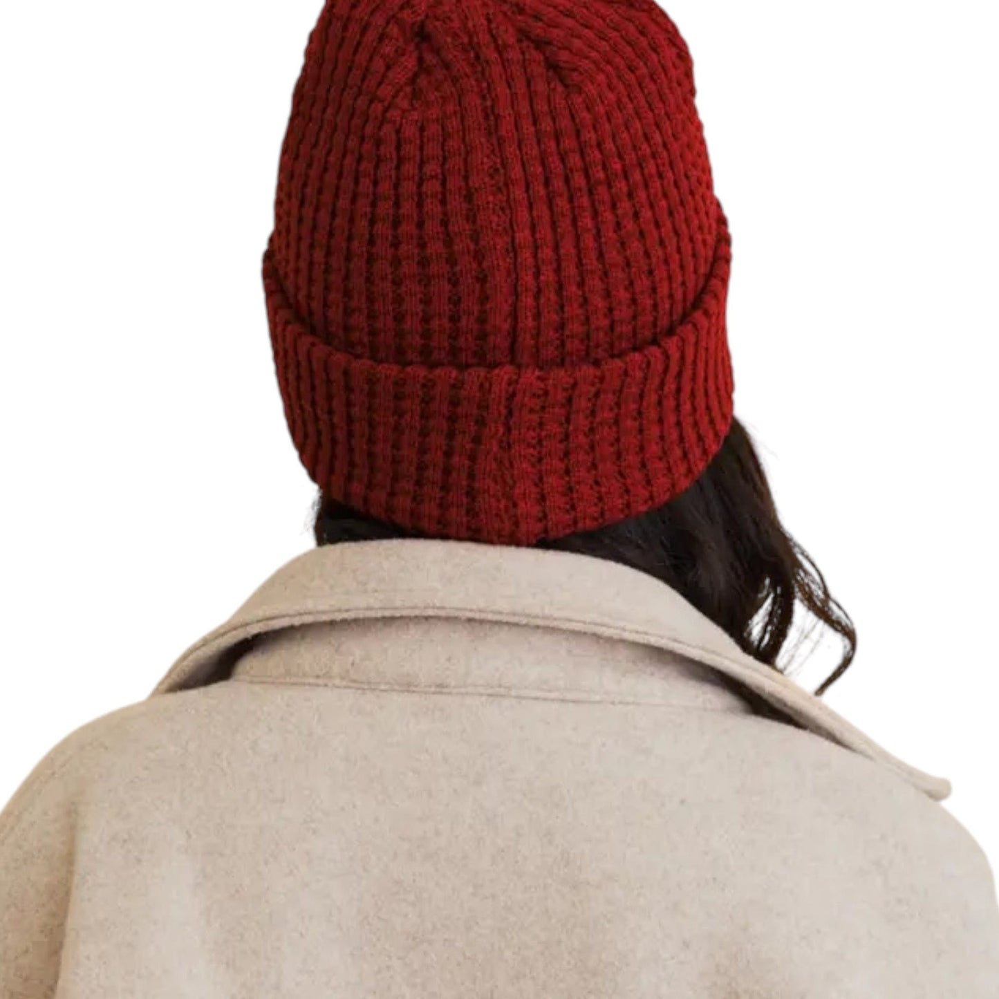 Waffle Beanie in Berry