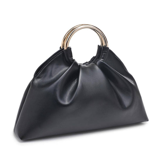 Black Vegan Leather Handbag
