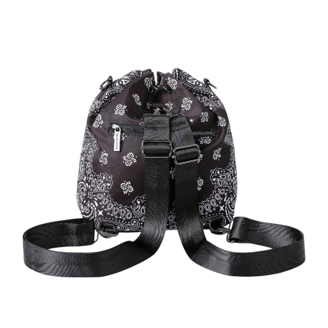 Bandana Print Bucket Bag and Crossbody