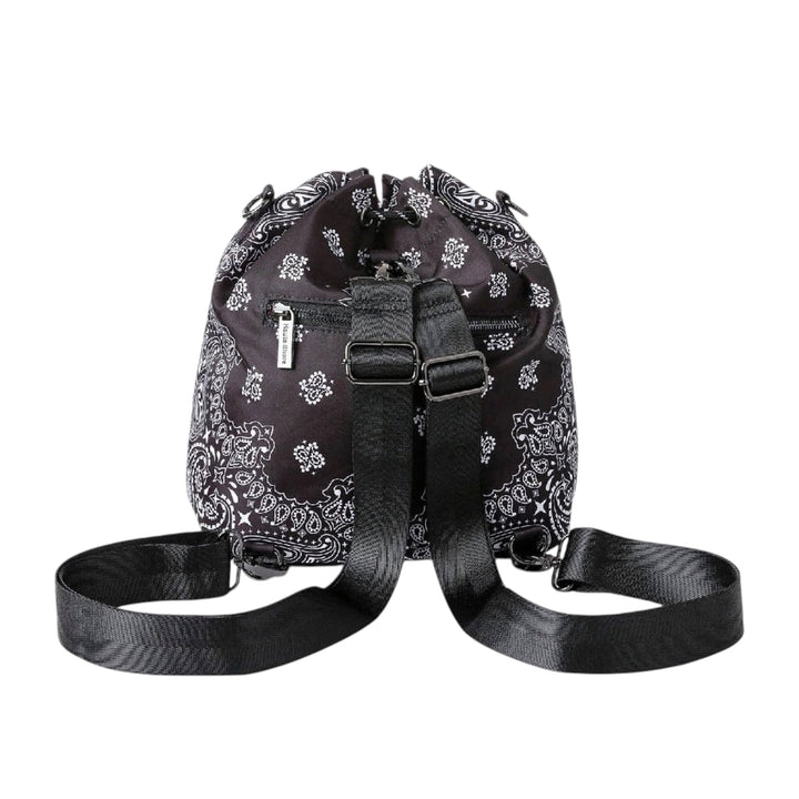 Bandana Print Bucket Bag and Crossbody