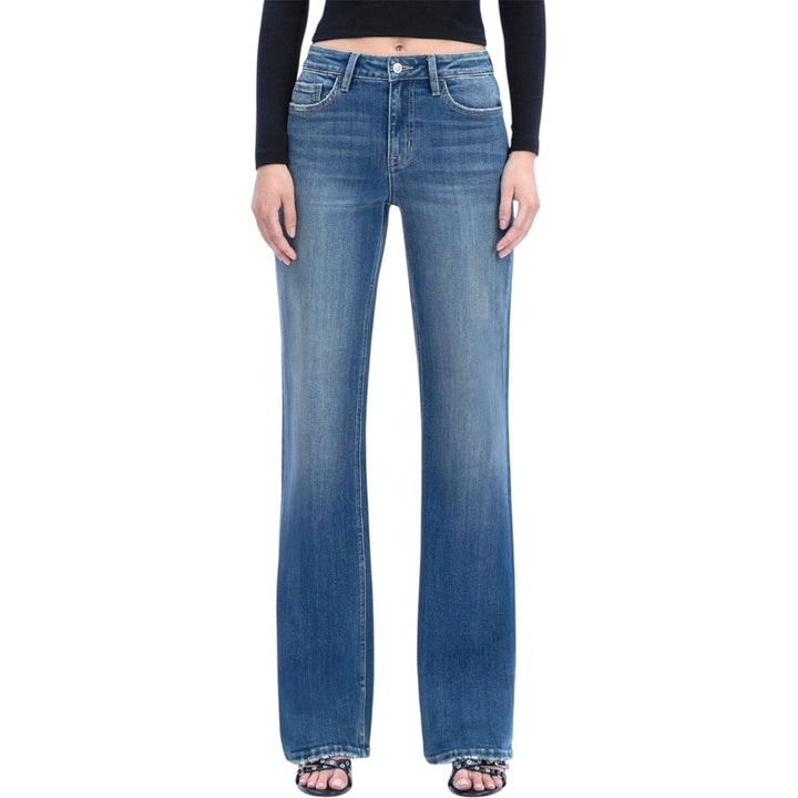 Mid Rise Full Length Vintage Flare Jeans