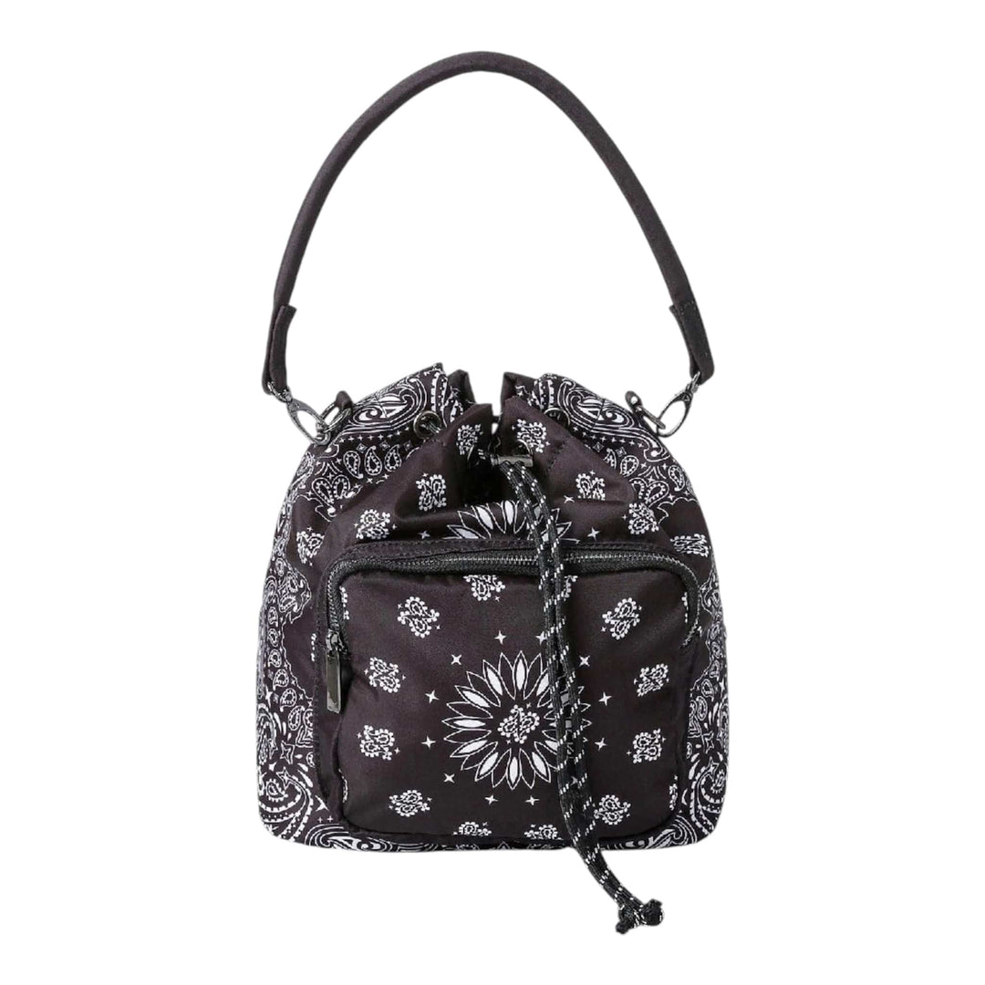Bandana Print Bucket Bag and Crossbody
