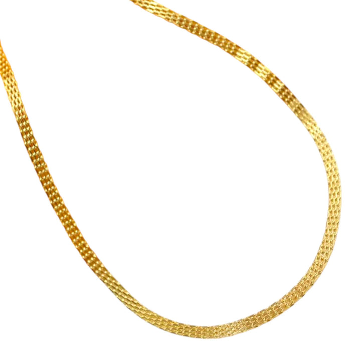 Gold Filled Mesh Chain Necklace