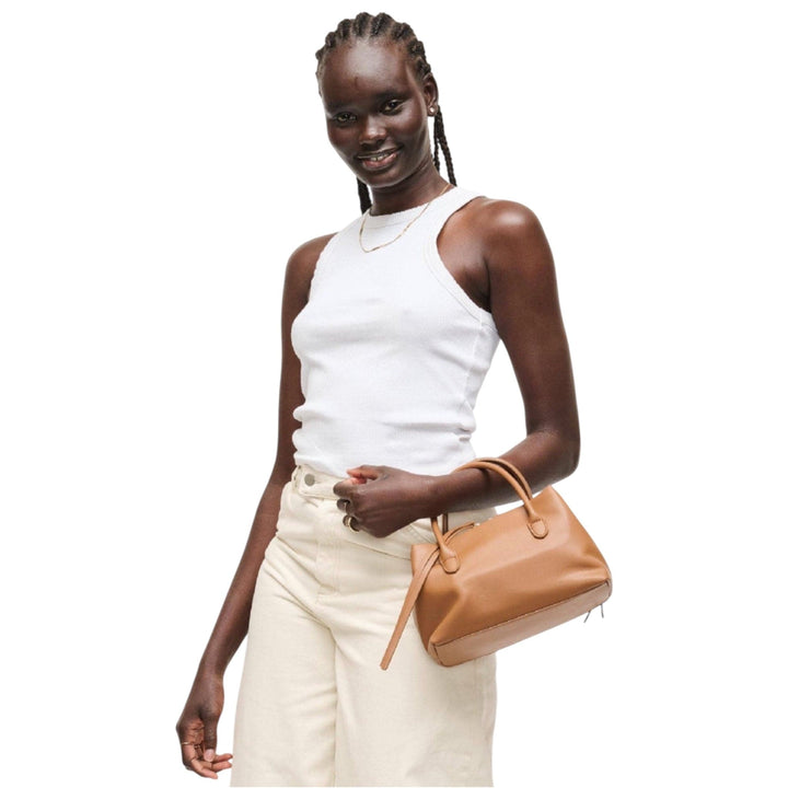 Camel Crossbody Satchel Purse