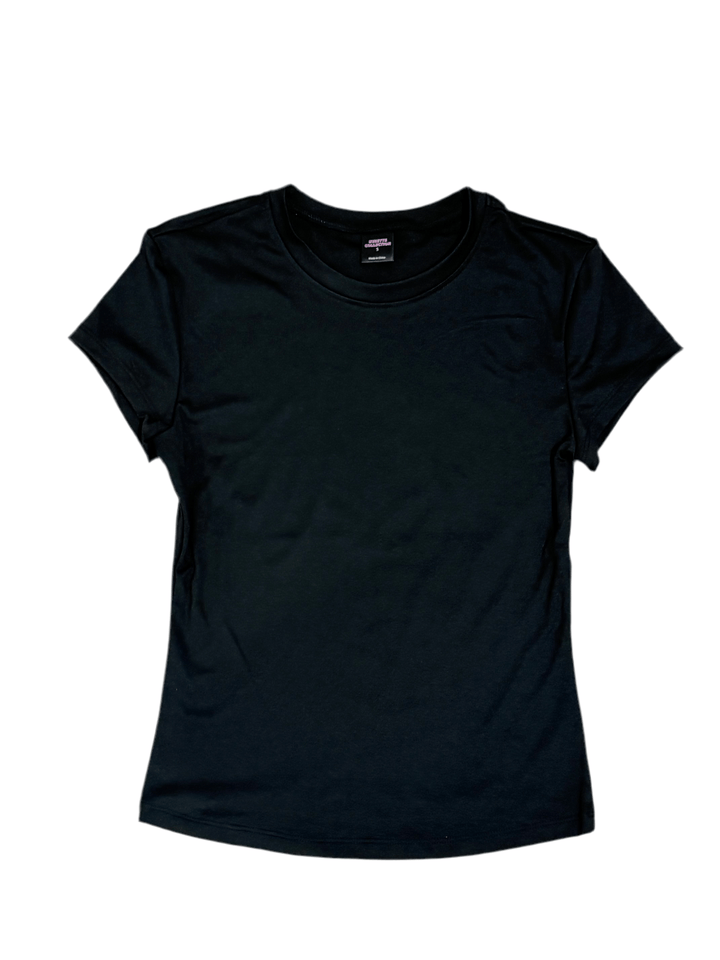 Black Smooth Seamless Teeshirt
