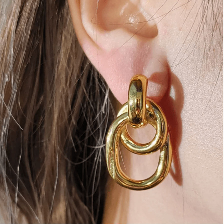 Door Knocker Hoop Earring. the Classic Hoop Earrings