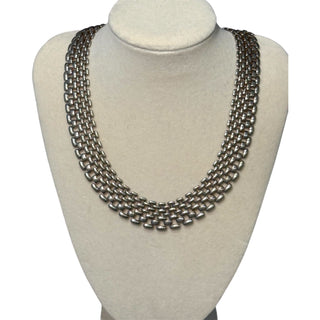 Vintage Silver Multi-Strand Statement Necklace