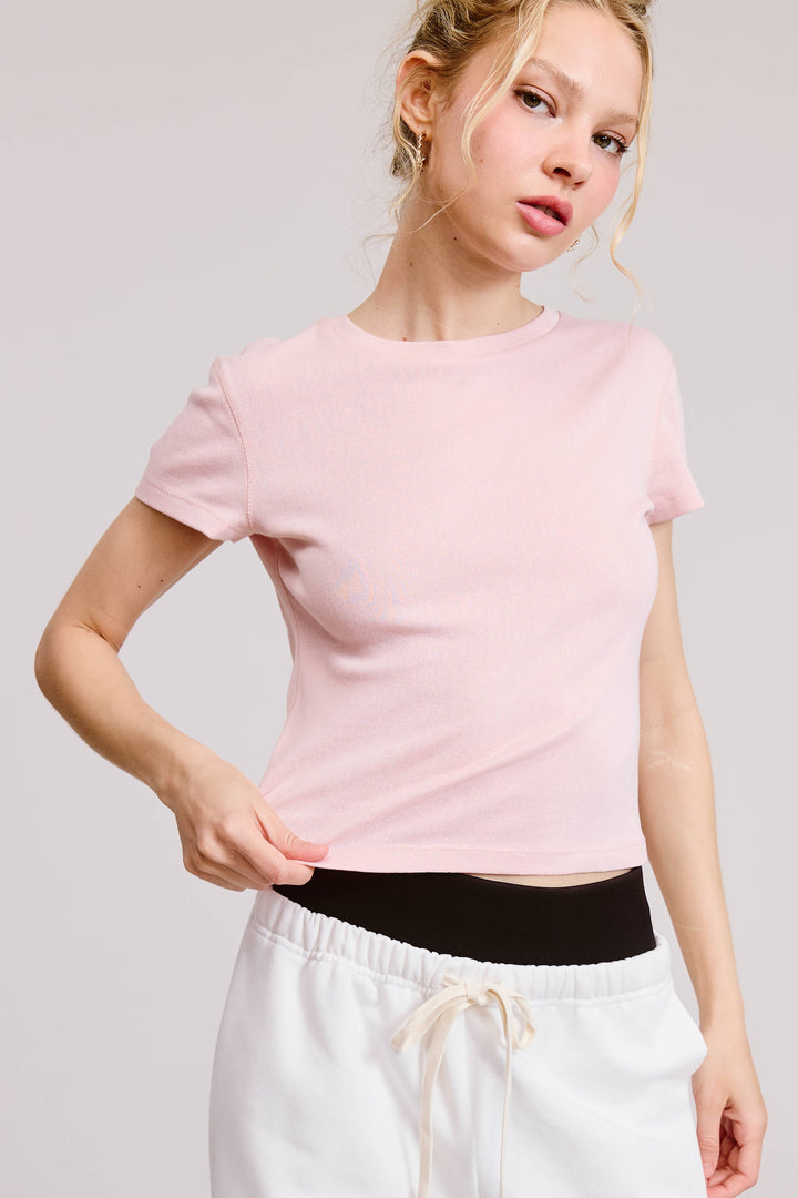Baby Pink Short Sleeve Baby Tee