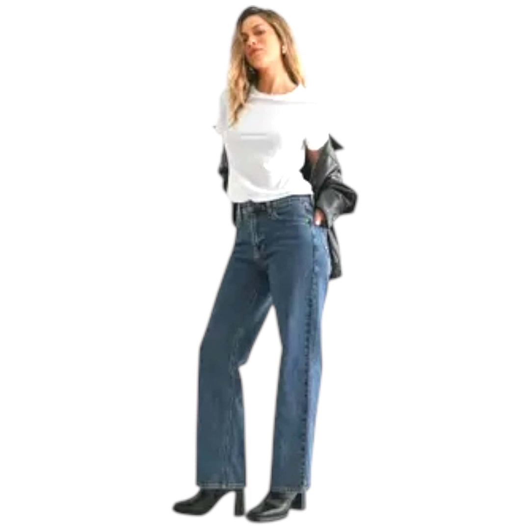 Vintage Straight Leg Dark Jeans