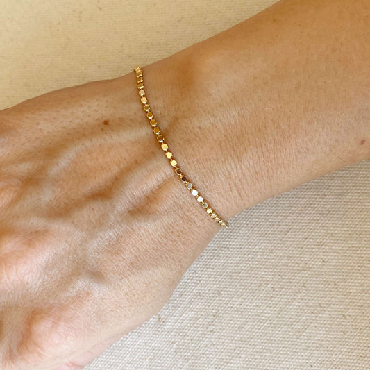 Dot Ball Bracelet 2mm Wide