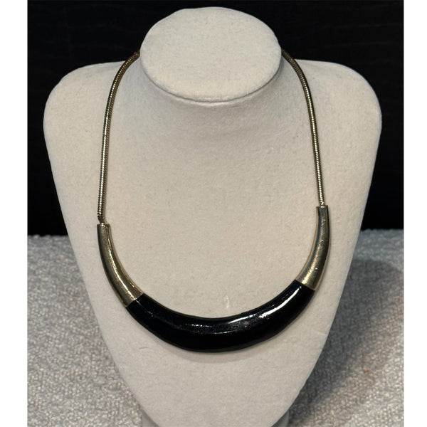 Vintage Noir Sculptural Necklace