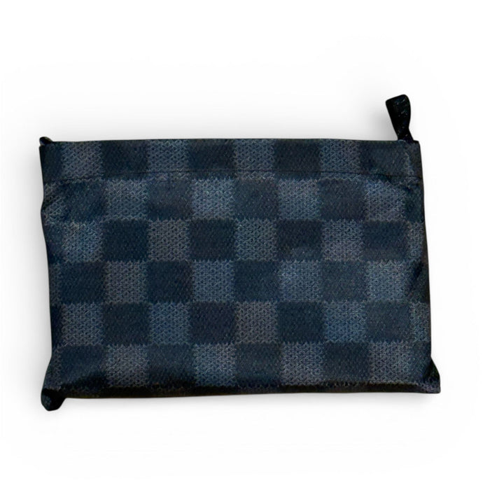 Black/Grey Checkered Reusable Tote