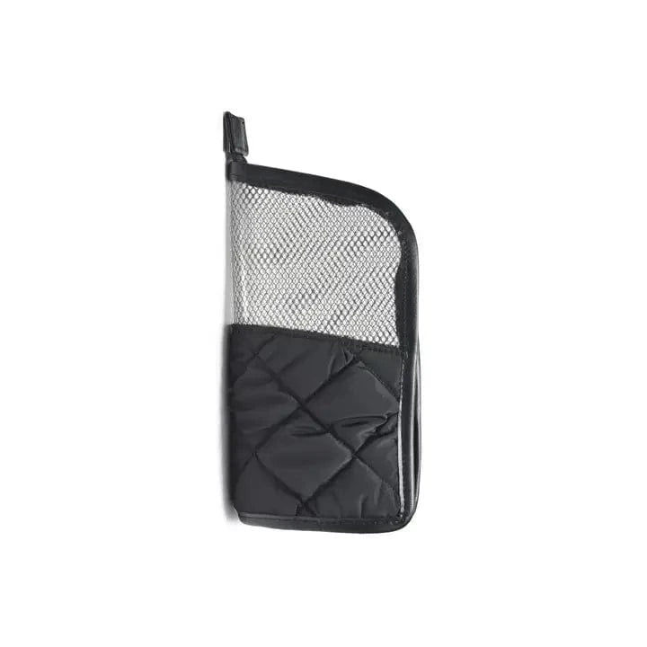 Black Quilted Nylon Makeup Brush Holder