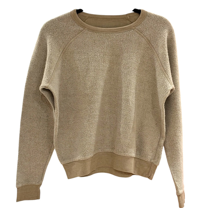 Cement Inside Out Fleece Crew Neck Sweatshirt