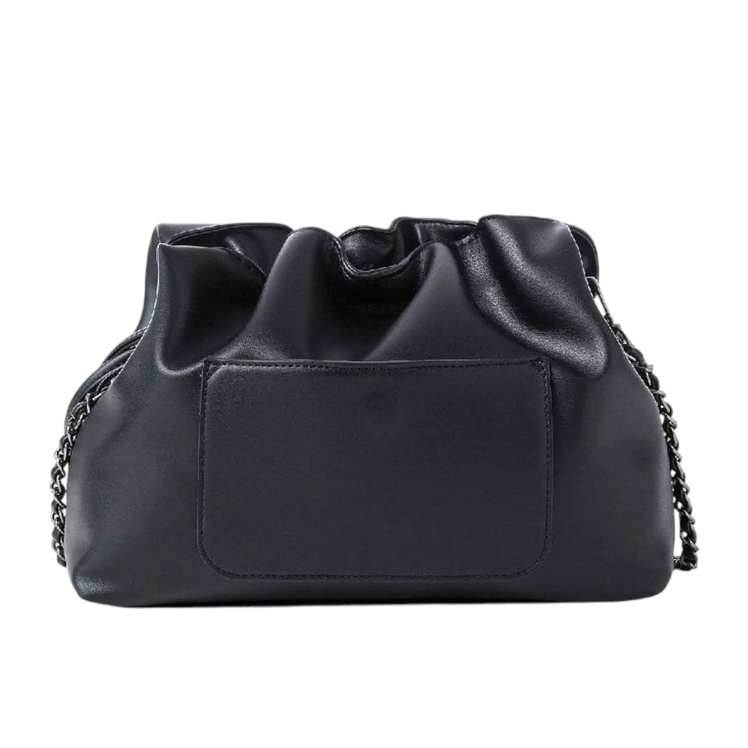 Black Cinched Clutch bag and Convertible Crossbody
