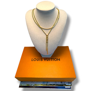 Dot Chain Lariat Necklace