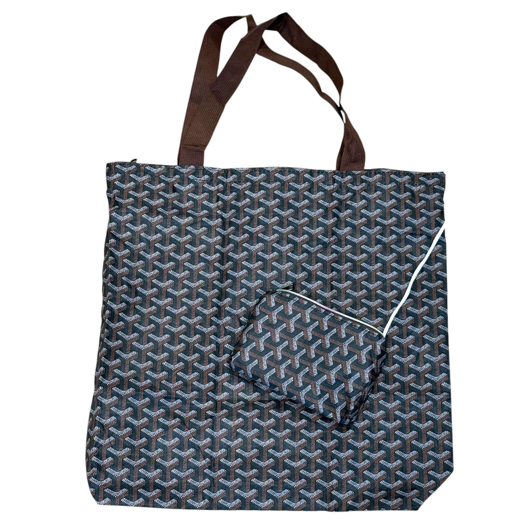 Shopping and Overnight Printed Zipper Bag
