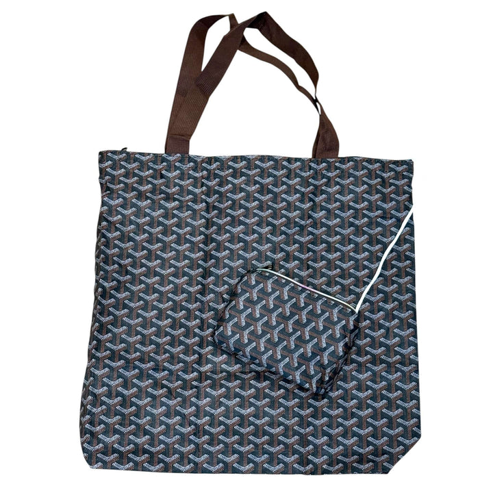 Shopping and Overnight Printed Zipper Bag
