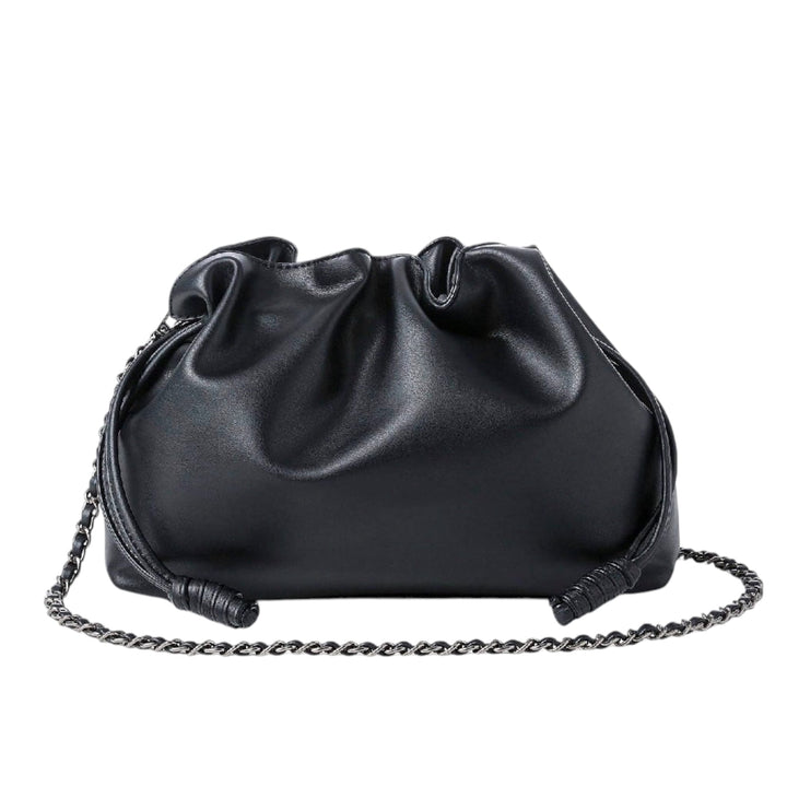 Black Cinched Clutch bag and Convertible Crossbody