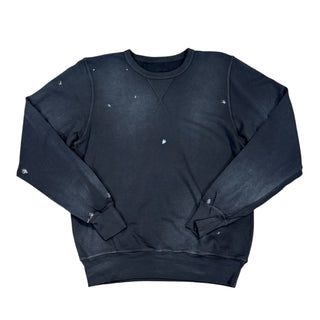 Vintage Black Garment Dye & Splatter Sweatshirt
