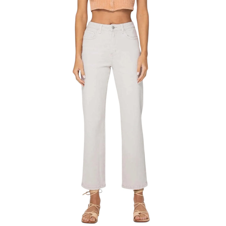 90's Vintage Crop Straight Jeans