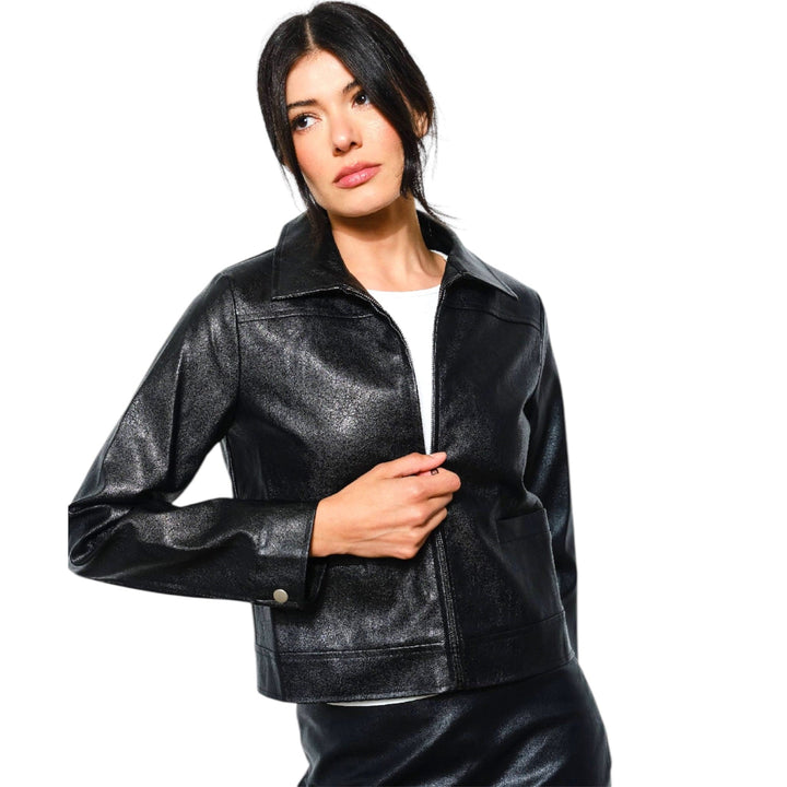 Black Vegan Leather Jacket