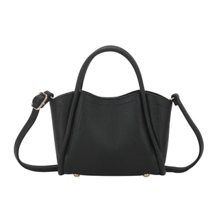 Black Vegan Leather Crossbody Bag