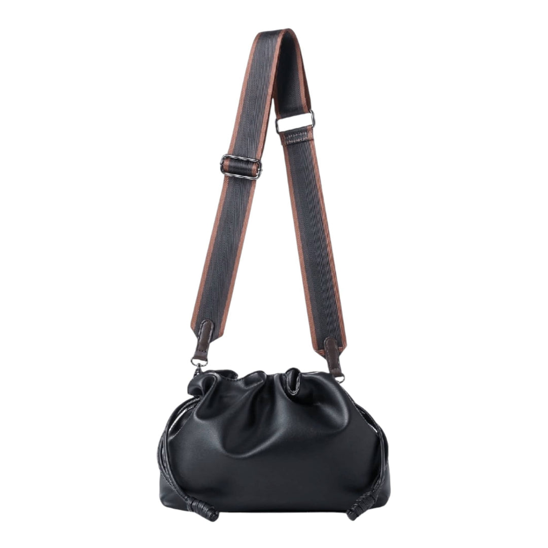Black Cinched Clutch bag and Convertible Crossbody