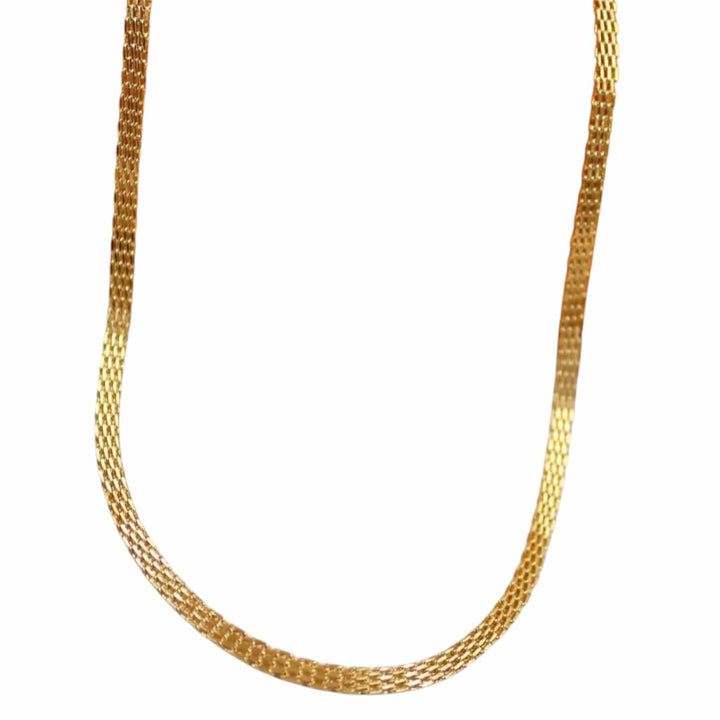 Gold Filled Mesh Chain Necklace