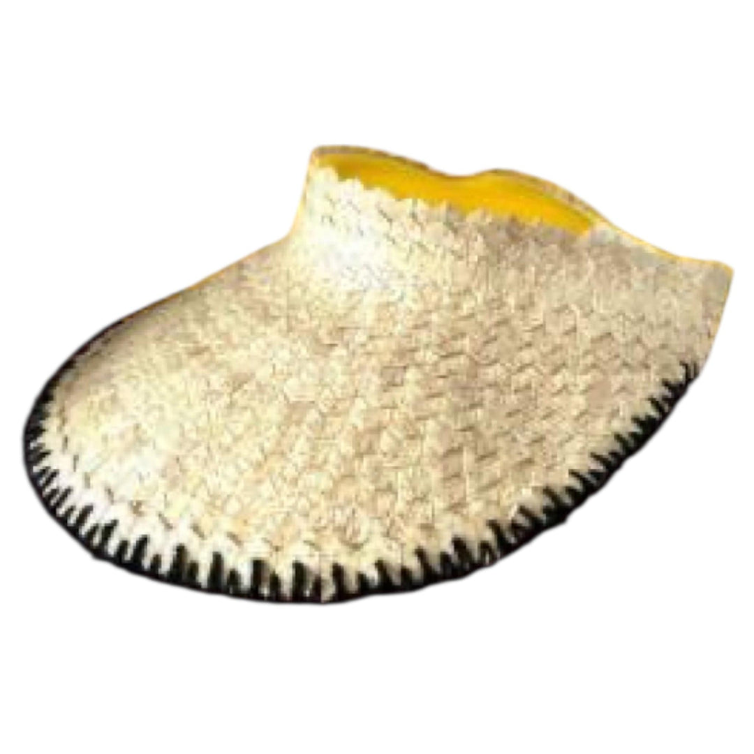 Black Deco Straw Visor