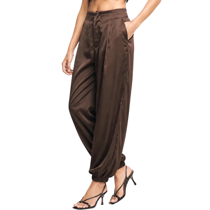 Brown Satin Balloon Pants (PRE ORDER)