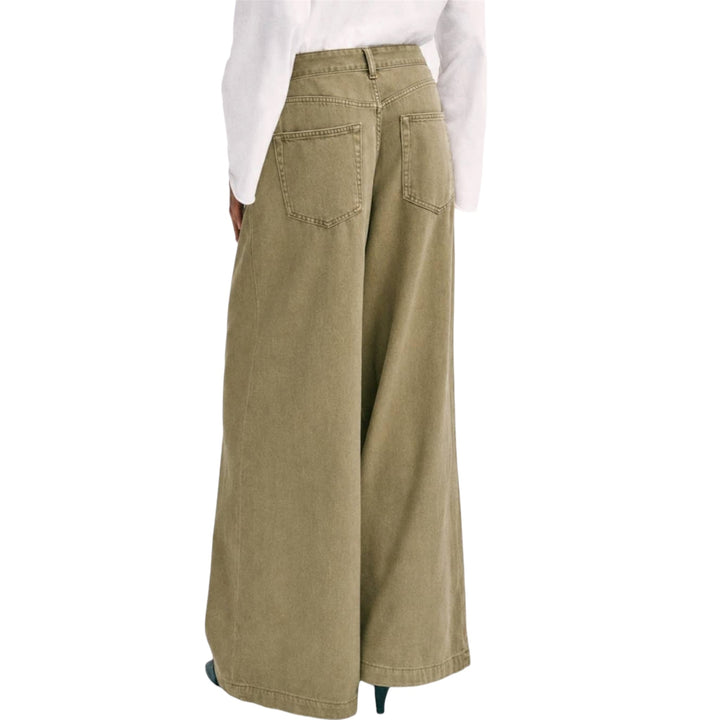 Olive Wide Leg Vintage Pants (PREORER)
